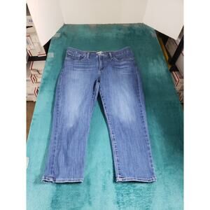 Levis 311 Jeans Size 31 Womens Blue Stretch Pants Denim Mid Rise Skinny Capri